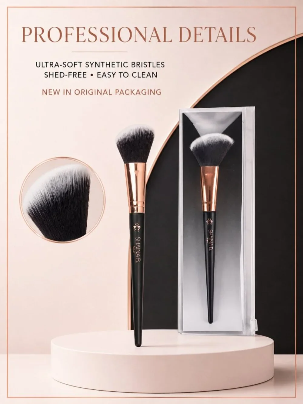 Shaina B Miami Contour Angled Makeup Brush NIP